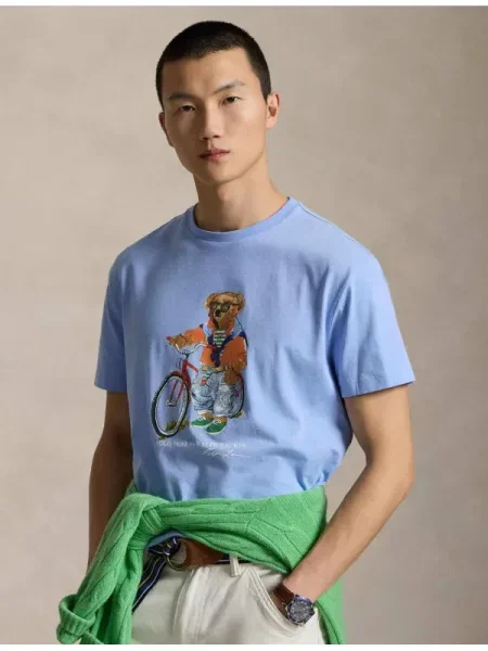 POLO RALPH LAUREN Tricou | Custom slim fit albastru