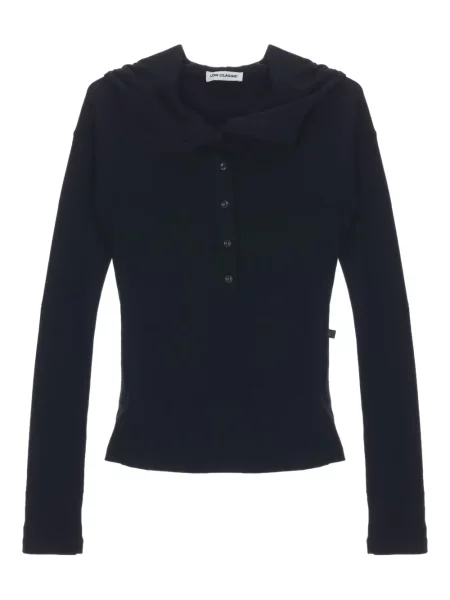 Hanorac cu glugă Low Classic clasic negru