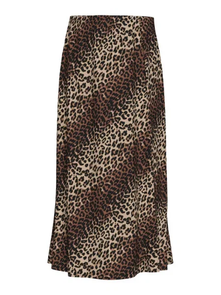 Pieces Fustă midi Nya Maro negru