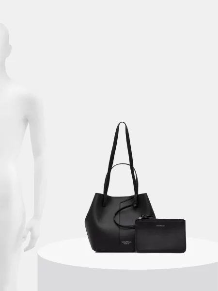 Кожаная сумка шоппер Emporio Armani