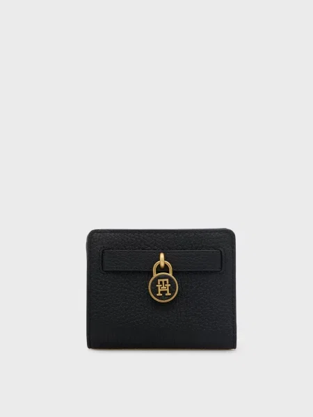 Кожаный кошелек Tommy Hilfiger черный