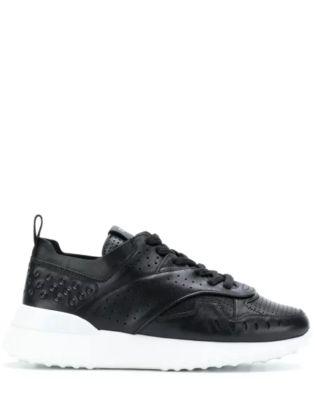Sneakerși Tod's cu șireturi din dantelă negru