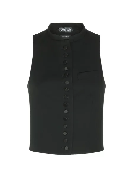 Top Tom Ford de lână negru