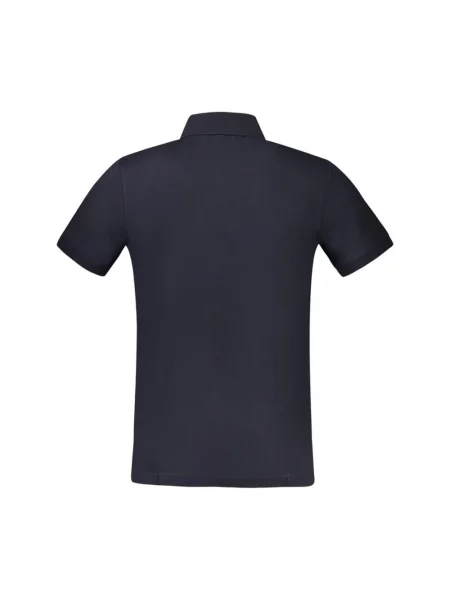 Koszulka polo o kroju slim fit z krótką listwą guzikową Hugo Boss niebieska