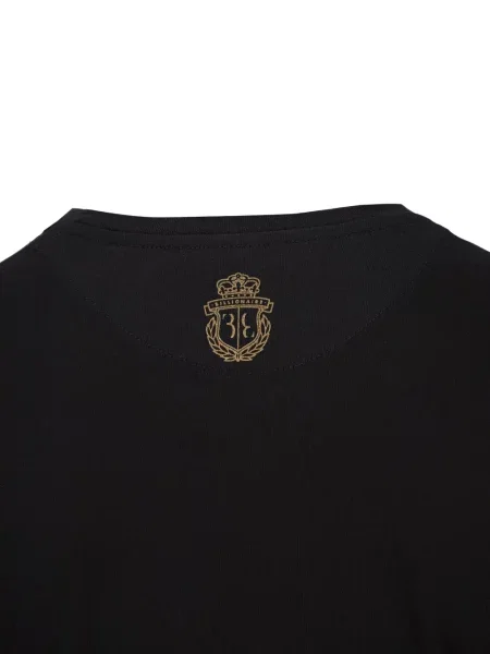 Tricou Billionaire cu decolteu în V negru