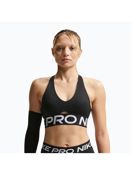 Tréninková podprsenka Nike Pro Sculpt Medium Support black/white/white bílá