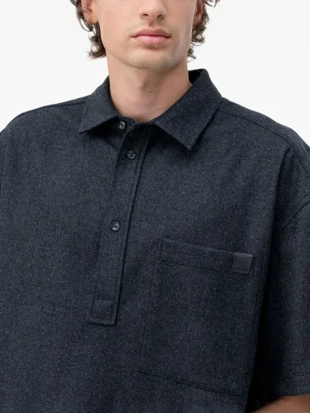 Scurt tricou polo Darkpark gri