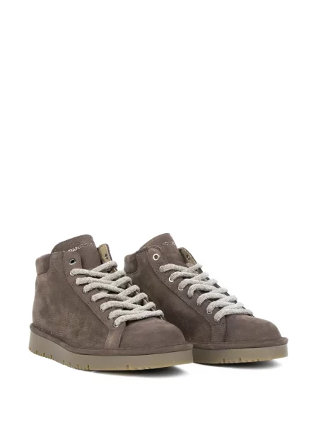 Botine Panchic din piele de oaie maro