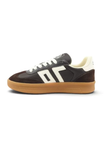 Sneakersy Back70 skórzane brązowe
