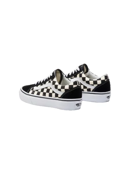 VANS Rövid szárú sportcipők Old Skool fekete / fehér / természetes fehér szürke