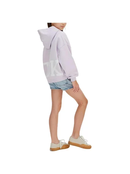Geacă de blugi copii Calvin Klein Jeans violet