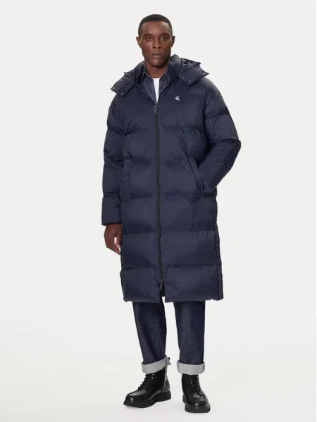 Calvin Klein Jeans Zimný kabát Tmavomodrá