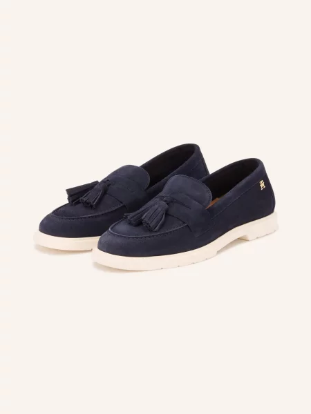 Tommy Hilfiger Penny Loafers blau granatowe