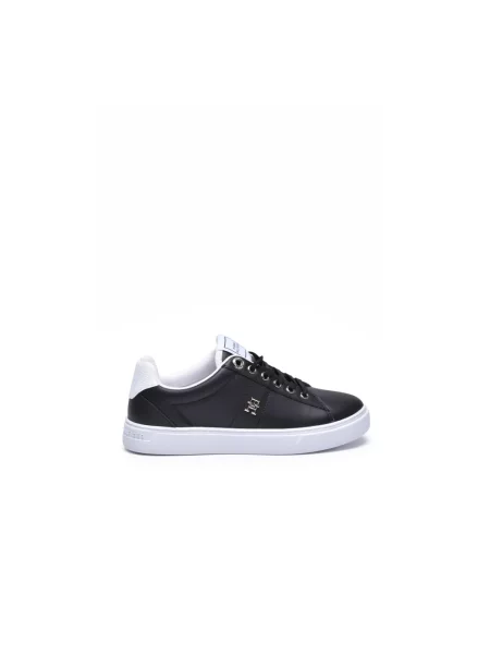Sneakersy Tommy Hilfiger skórzane czarne