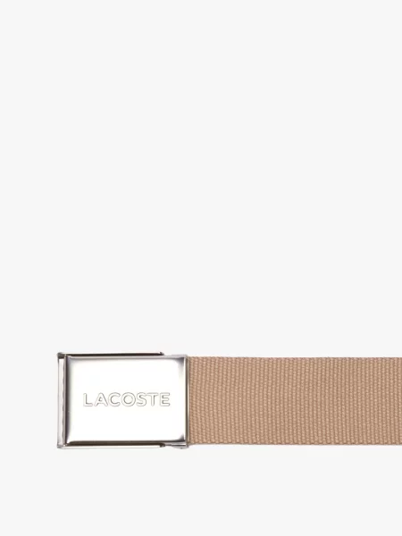 Ремінь Lacoste бежевий