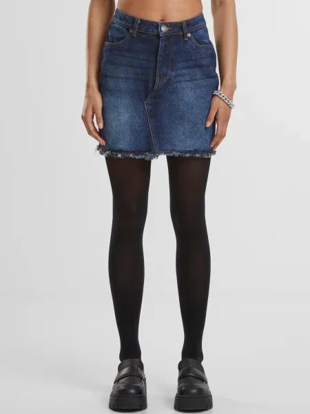 Mini fustă din denim Urban Classics mini albastru