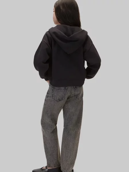 Суичър с качулка Calvin Klein Jeans черно