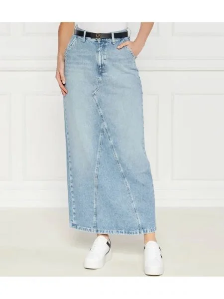 Tommy Jeans De blugi fustă CLAIRE albastru