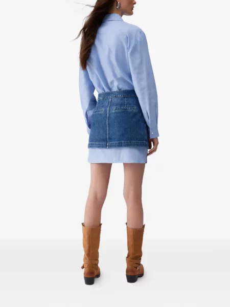 Mała mały sukienka koszulowa Liu Jo garniturowa niebieska