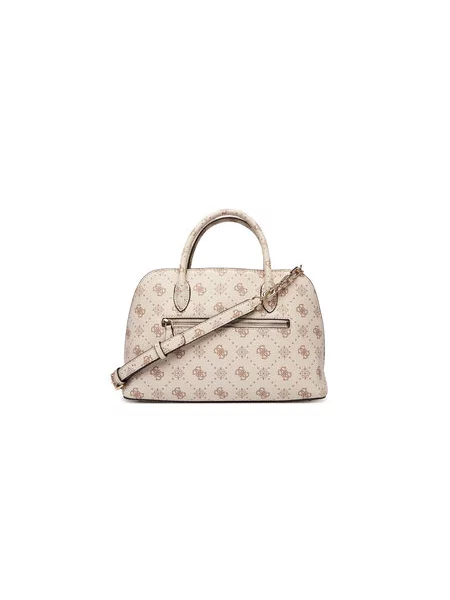 Guess Ročna torba Emelie Logo Écru
