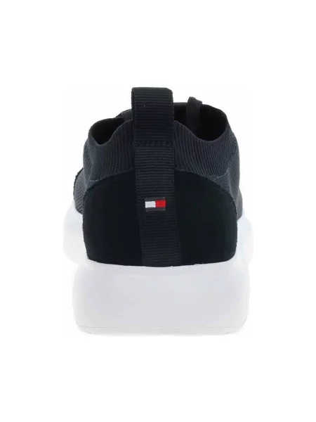 Tommy Hilfiger Sneakersy Light Cupsole Knit Seasonal Tmavomodrá modré