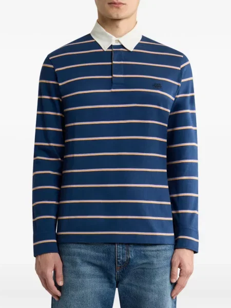 Lung tricou polo Etro albastru