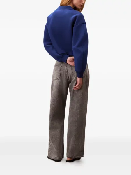 Džínová bunda Calvin Klein Jeans s autogramem modrá