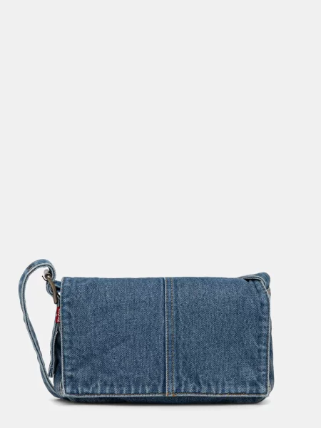 Дънкова чанта Levi's синьо