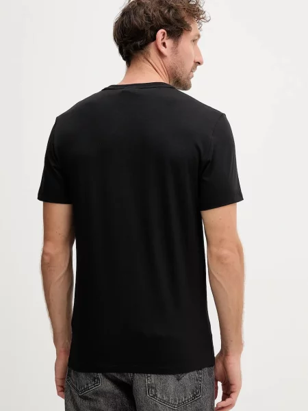 Calvin Klein tričko pánske s elastanom čierna