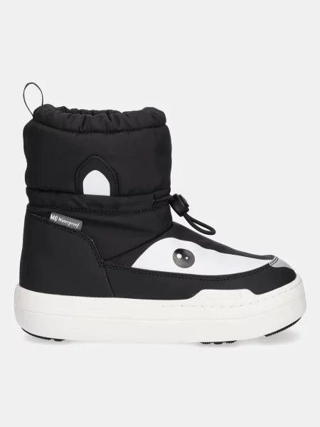 Snehule Moon Boot Mb Jr Park Tube Mid Animal Wp D čierna