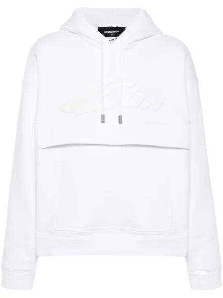 Hanorac cu glugă Dsquared2 alb