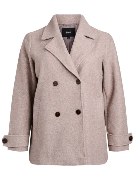 Zizzi Prehoden plašč CACALLIE progasto bež