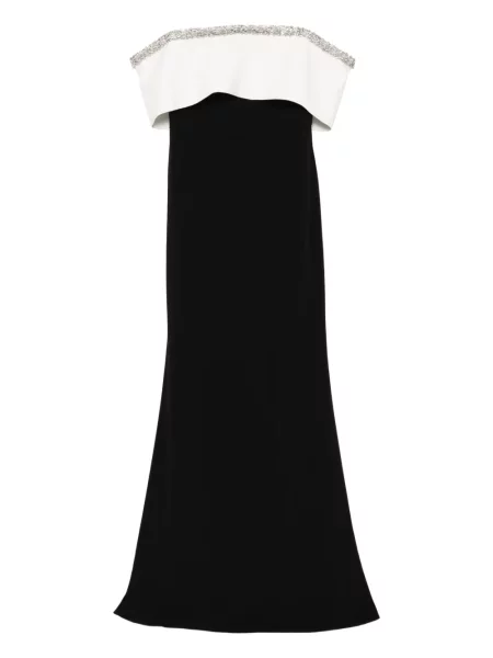 Rochie Roland Mouret cu broderie de culoare solidă de costum