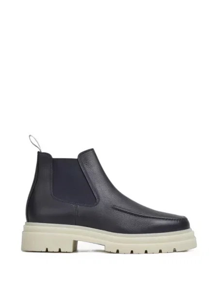 Botine chelsea Aurélien din piele albastru