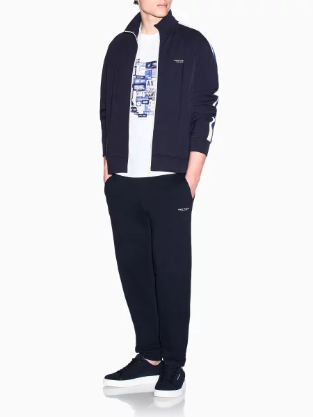 Свитер Armani Exchange из модала синий