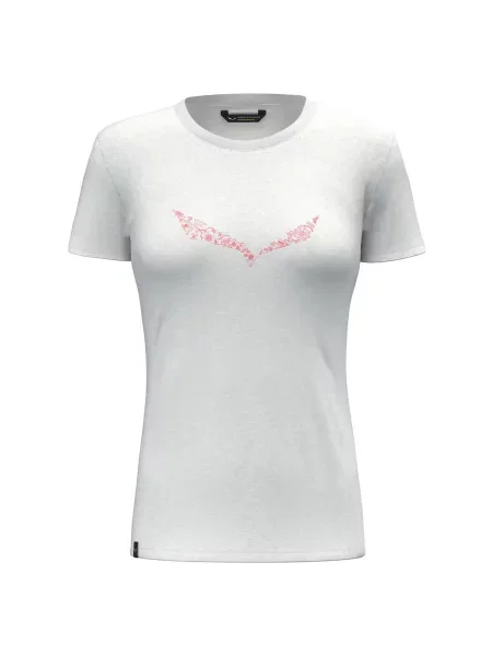 T-shirt Salewa Solid Dry biała
