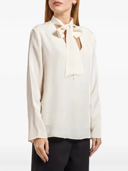 Lung bluză Armani Exchange cu funde