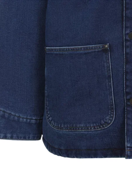 С яка дънково яке Carhartt Wip от рипсено кадифе синьо
