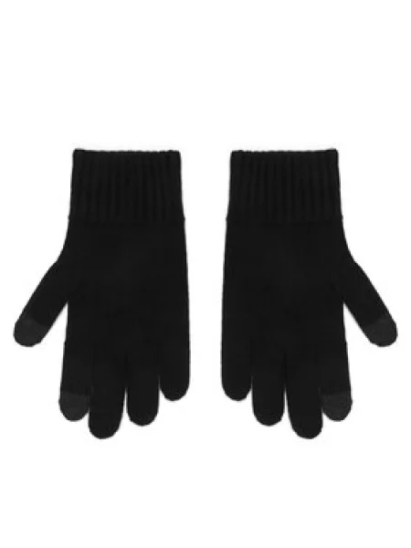 BOSS rukavice pánske s prímesou vlny Falco_Gloves čierna