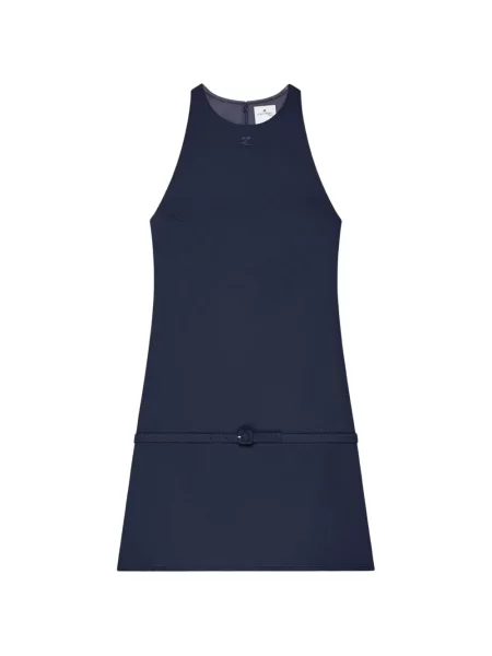 Sukienka mini Courreges w kształcie litery A niebieska