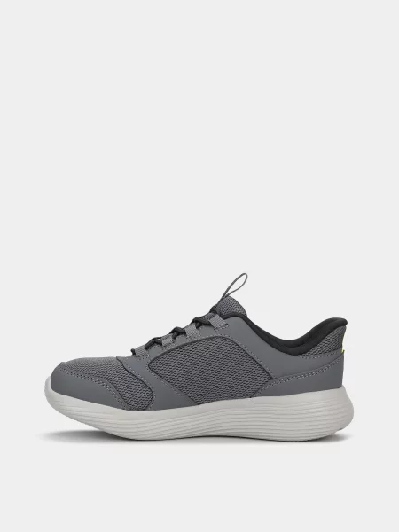 Дитячі Кросівки повсякденні Skechers GO RUN V2 штучна шкіра/текстиль сірий