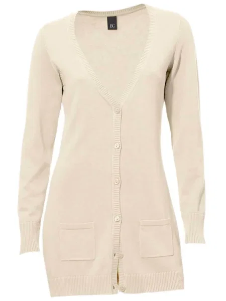 Heine Geacă tricotată murdar alb