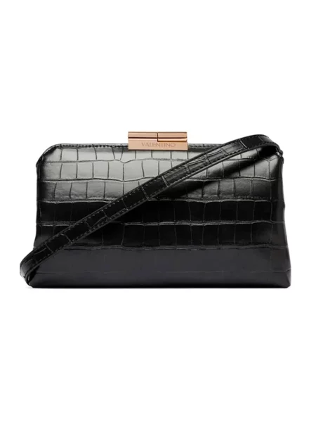 Valentino Bags torebka crossbody z imitacji skóry GLACE czarna