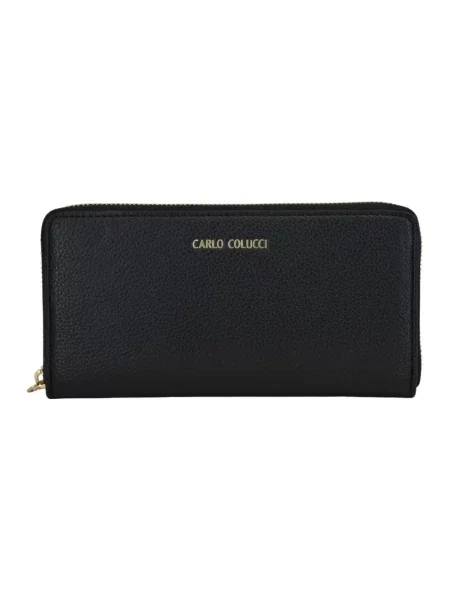 Portfel Carlo Colucci z logo czarny
