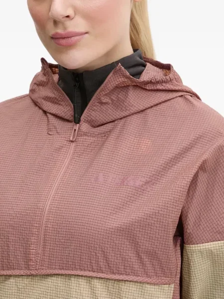 Кожени маратонки Adidas Terrex на райета с принт розово