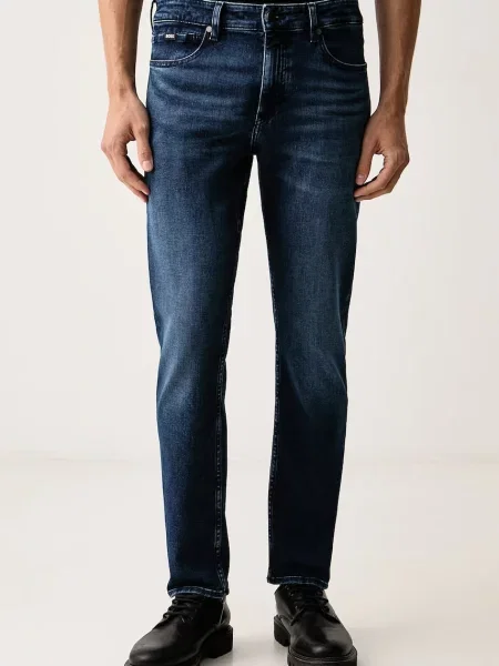 BOSS blugi slim fit pentru bărbați C-Delaware negru