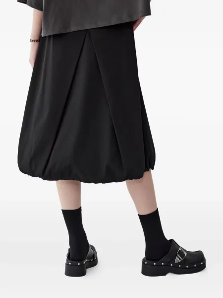 Fusta plisata Studio Tomboy plisată până la genunchi negru