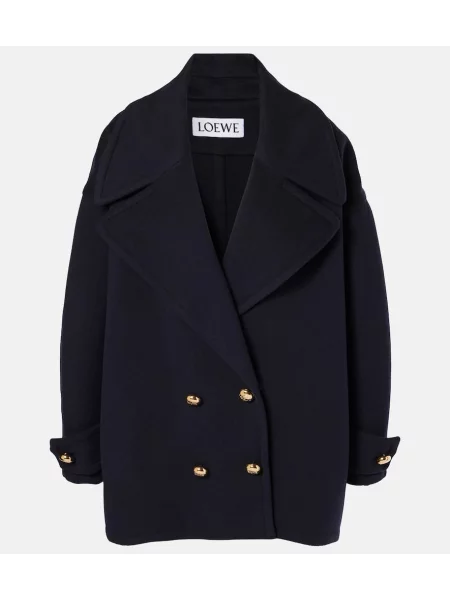 Palton Loewe de lână albastru