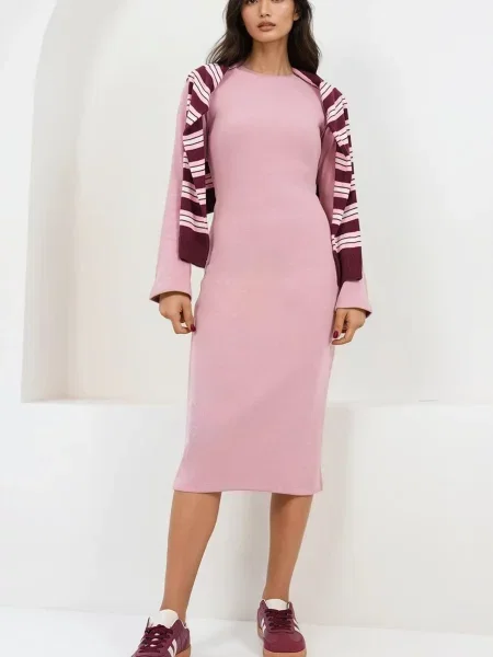 Trend Alaçatı Stili Rochie deschis roz