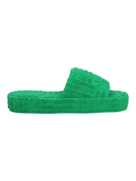 Klapki Bottega Veneta zielone